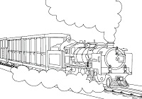 Malvorlagen der Parkeisenbahn